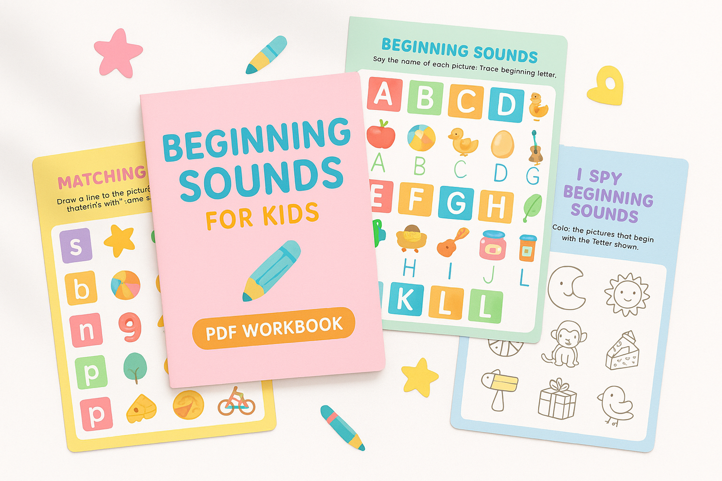 Beginning sounds for kids workbook