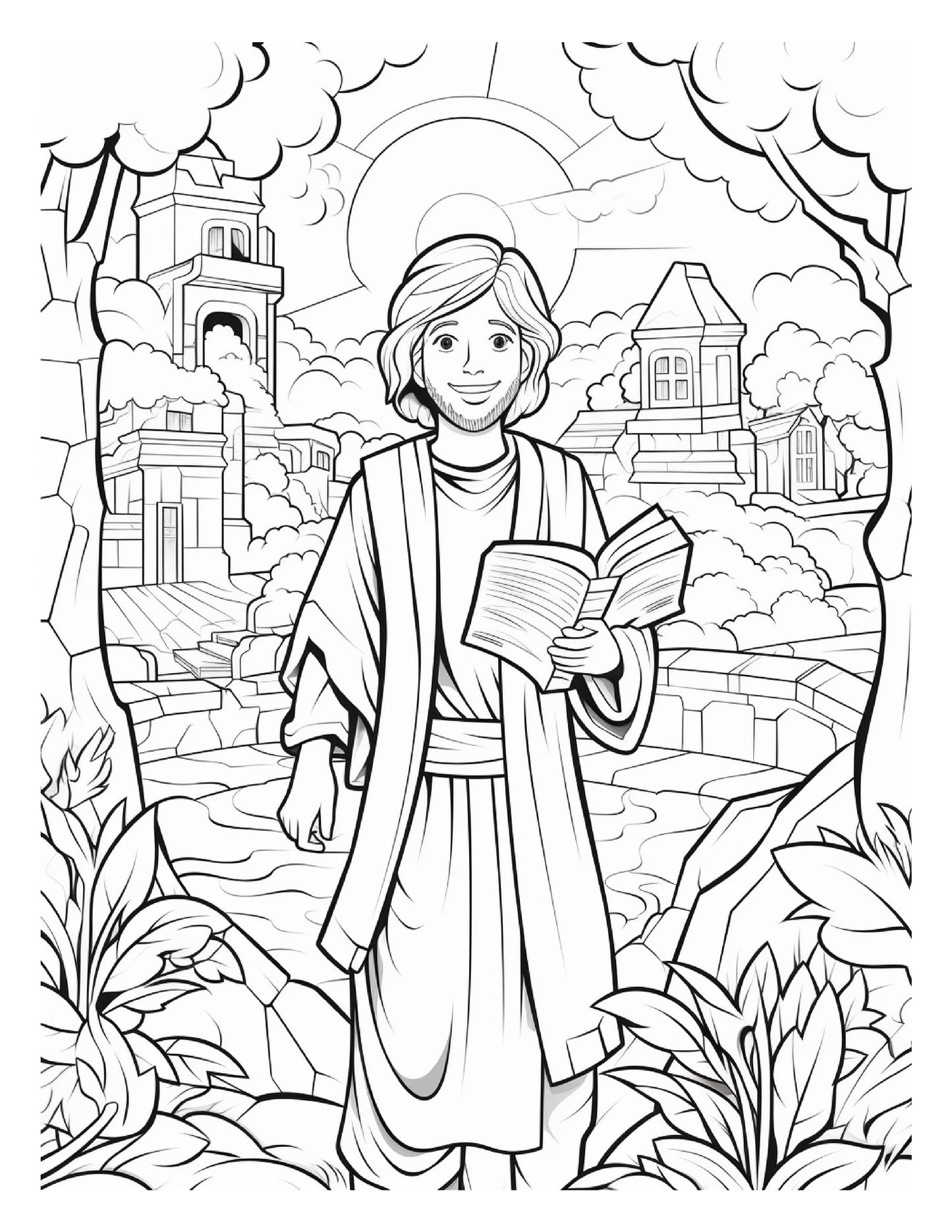 Bible Stories For Kids Colouring Book 120 Pages