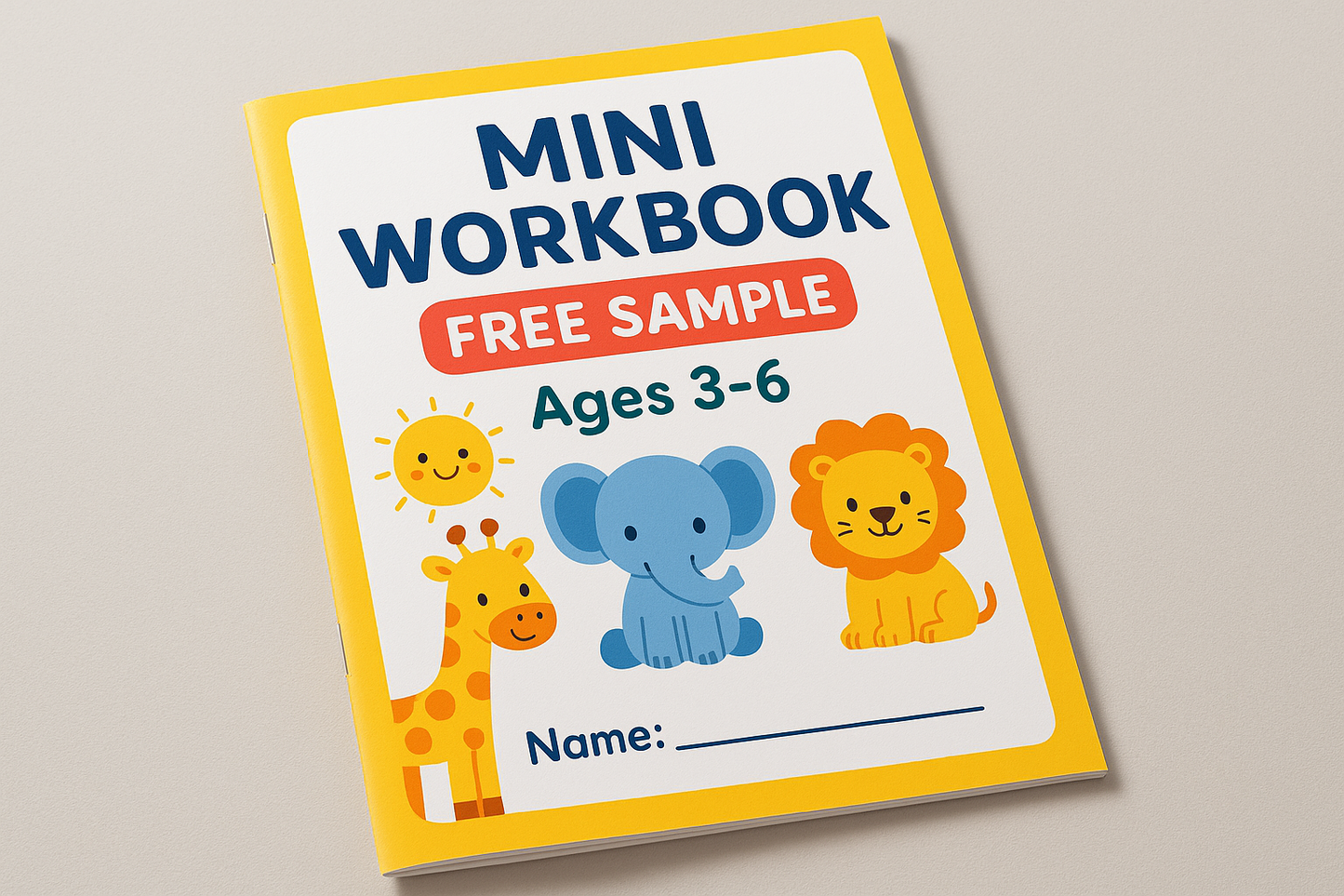 FREE Sample: Mini Workbook for Kids (Ages 3-6)