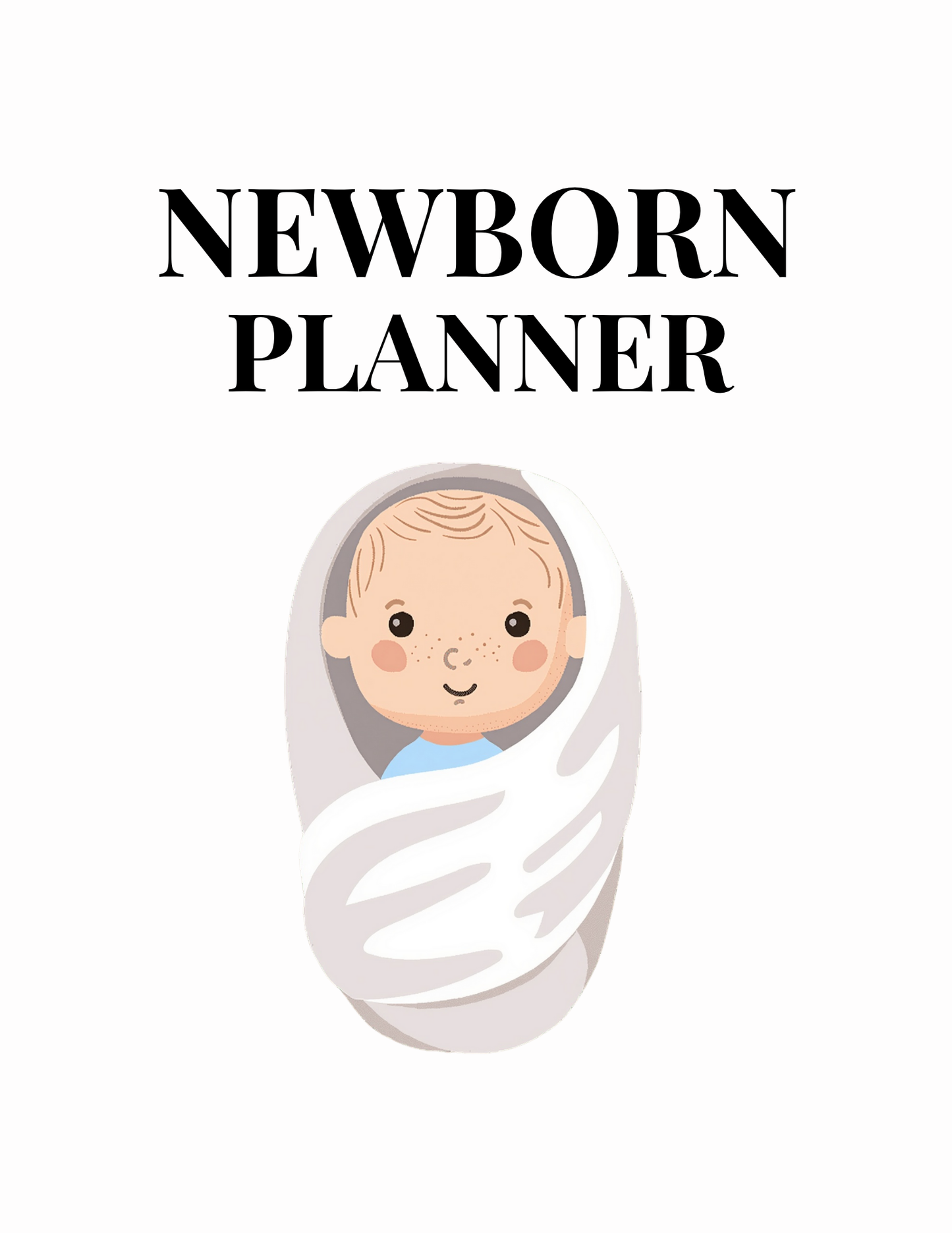 Newborn Baby Planner - Complete 14 Page Baby Care Tracker & Journal