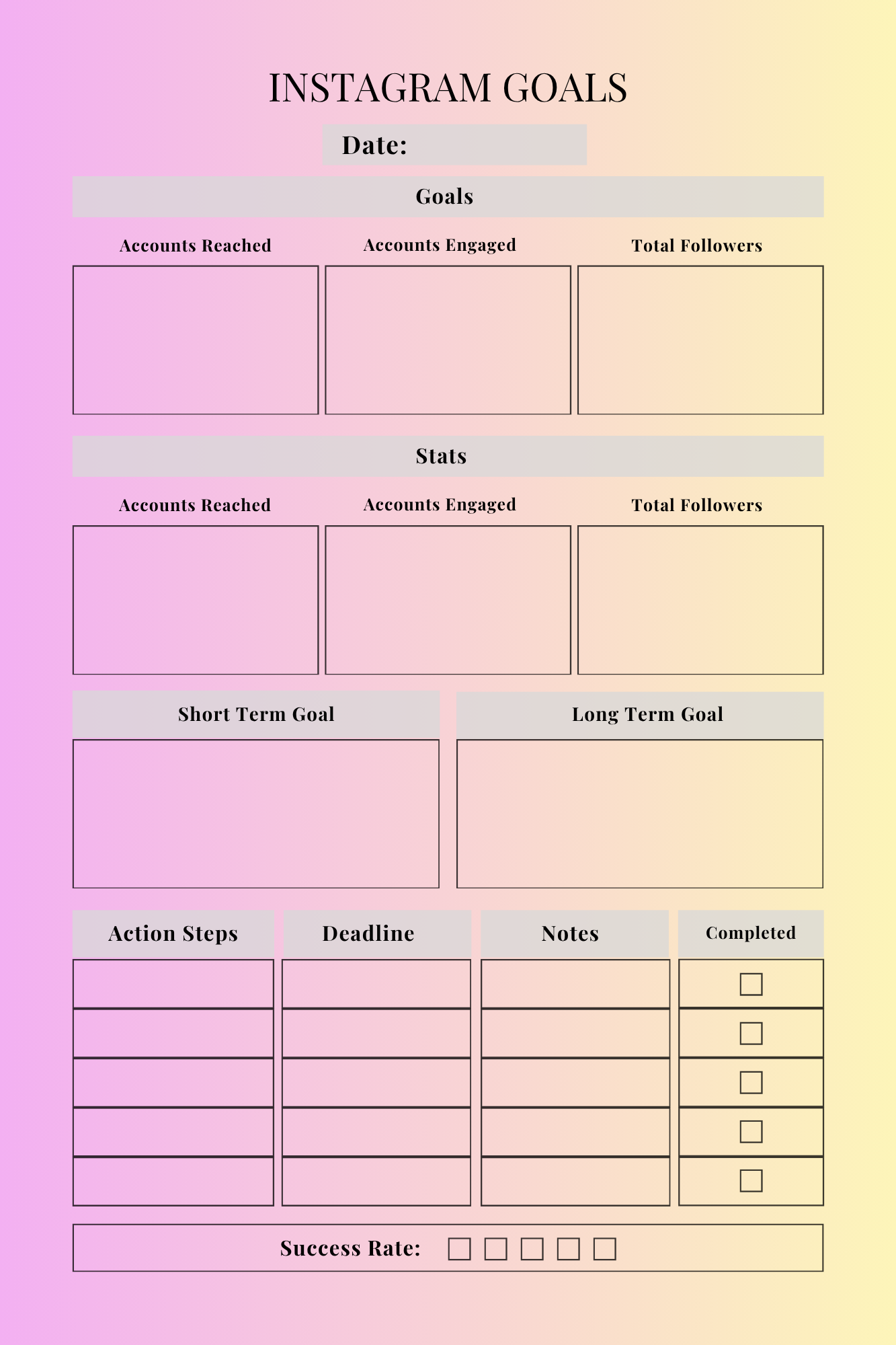 Social Media Planners Bundle - 135 Pages