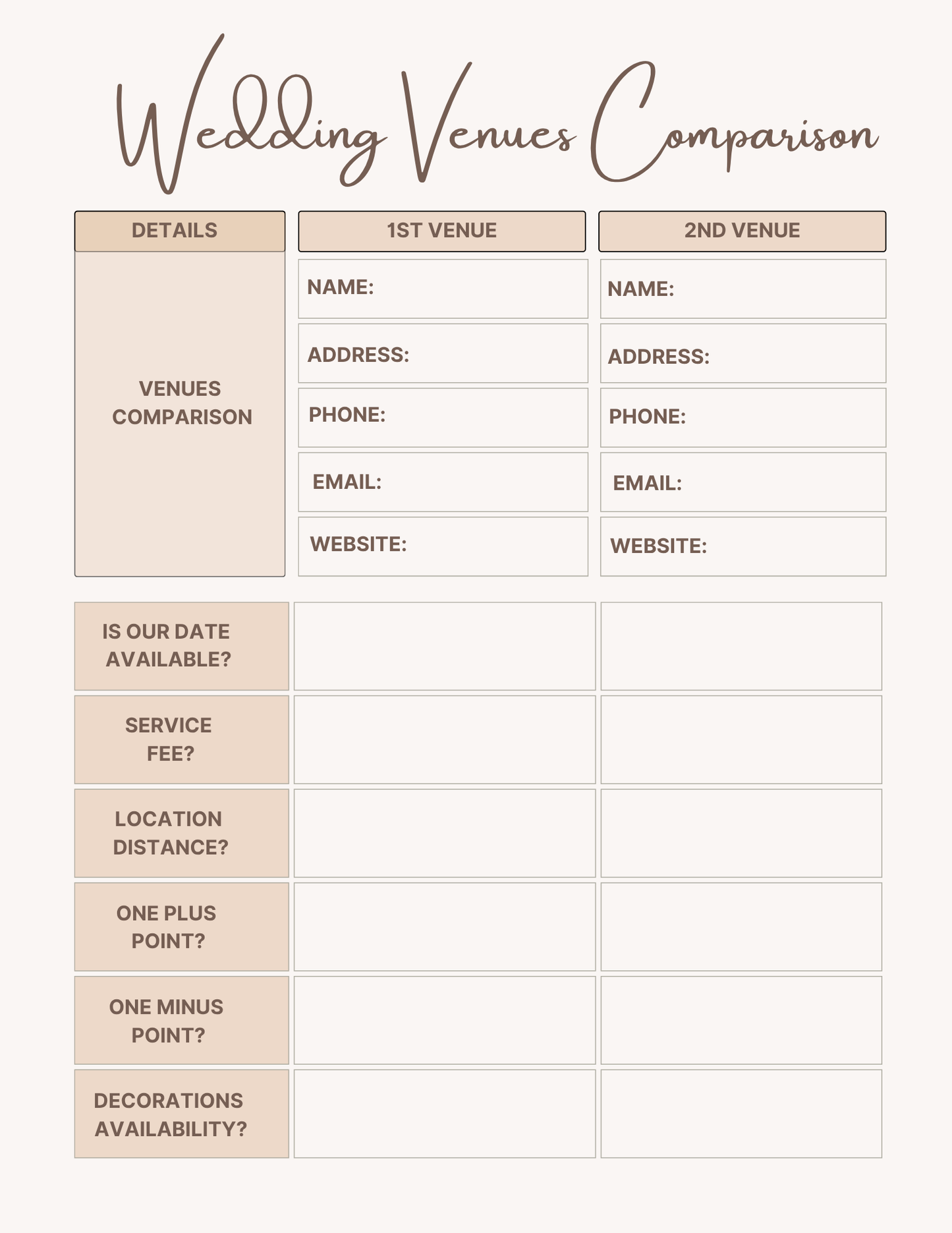 Wedding Planner 2026 - 80 Pages