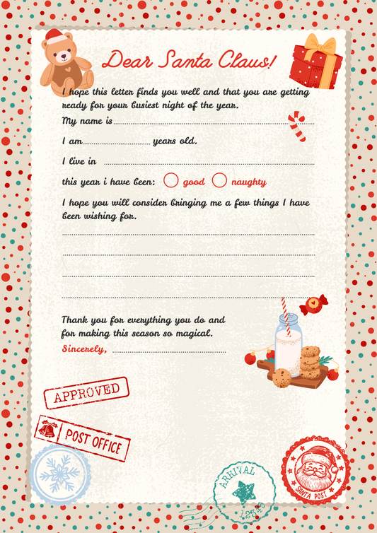 Christmas Printable Bundle - Letters, Tags & Festive Stationery