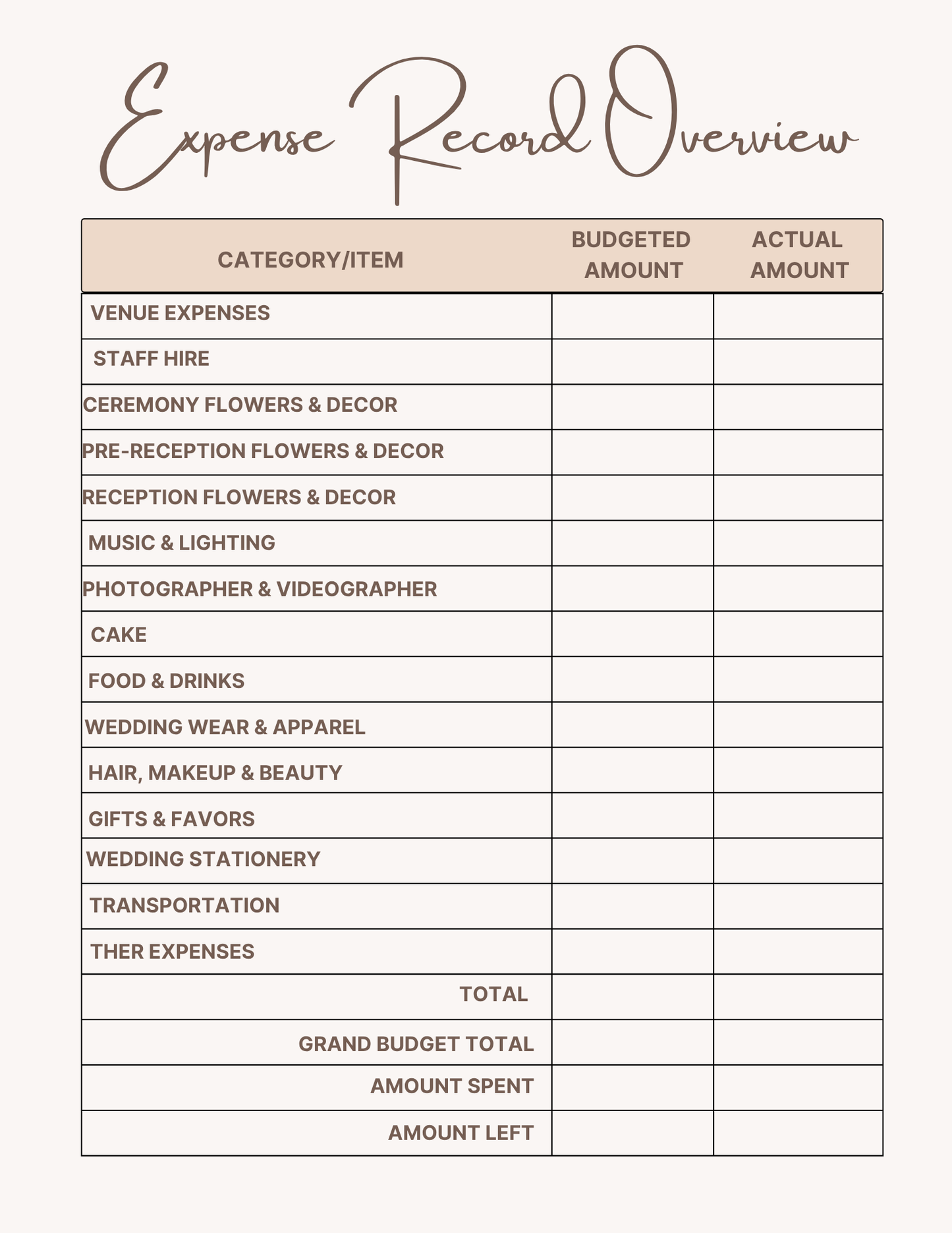 Wedding Planner 2026 - 80 Pages