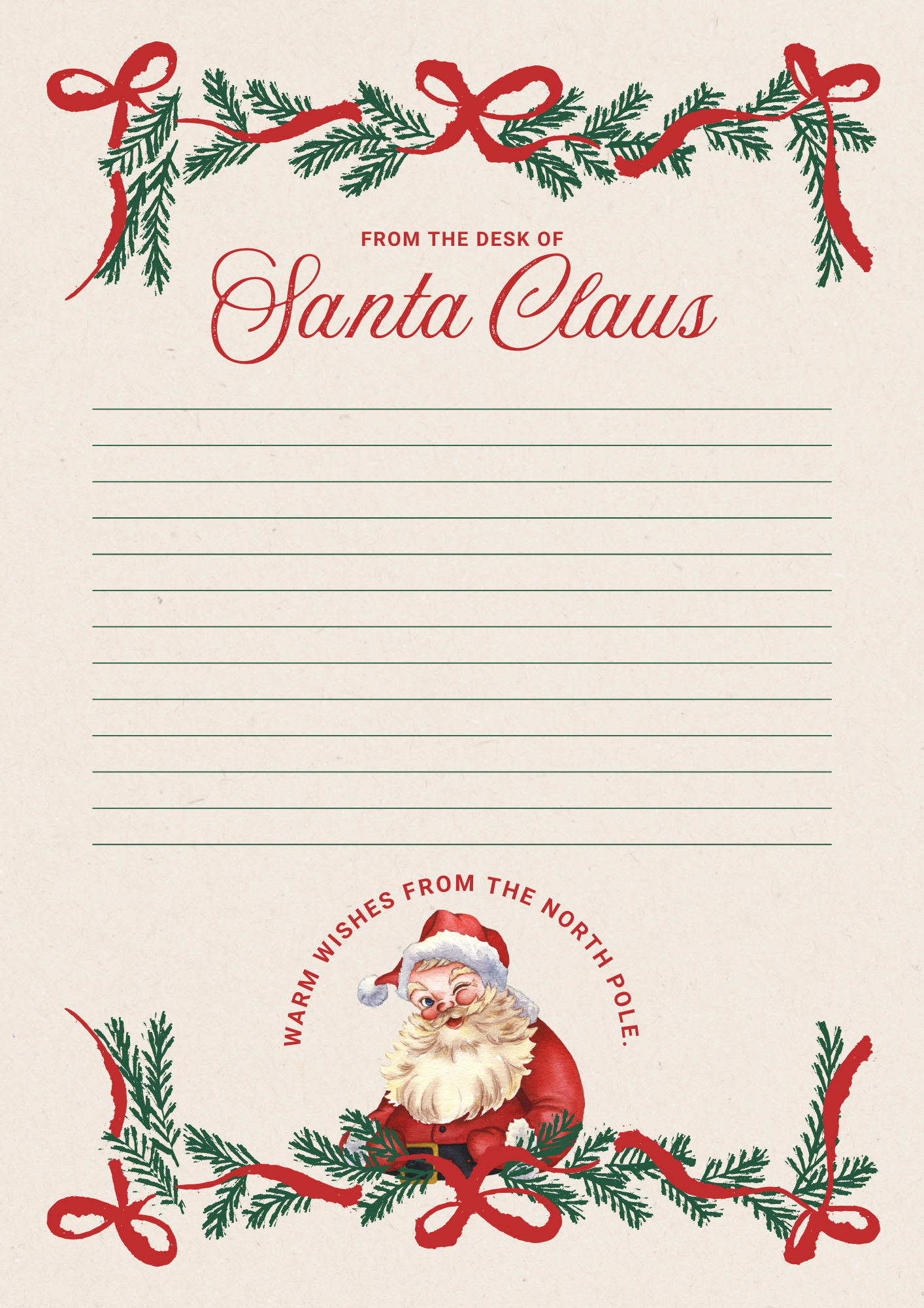 Christmas Printable Bundle - Letters, Tags & Festive Stationery