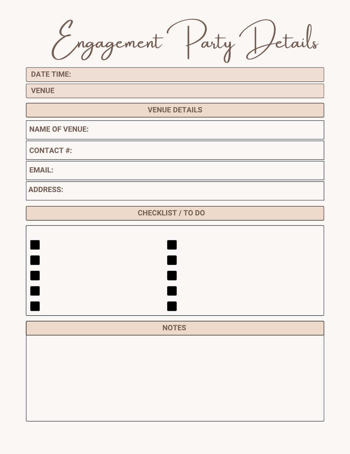 Wedding Planner 2026 - 80 Pages