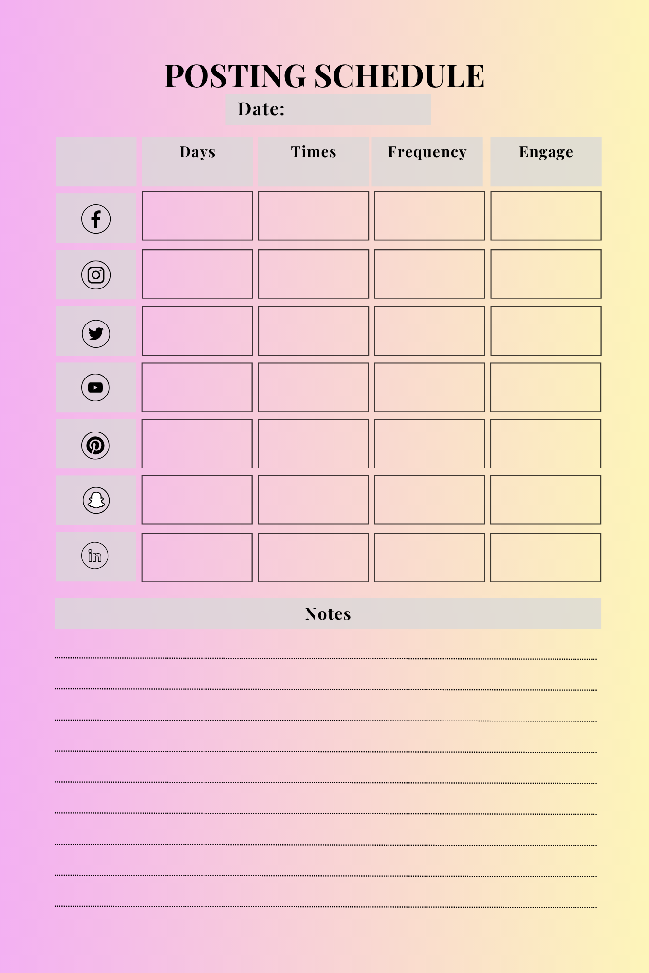 Social Media Planners Bundle - 135 Pages