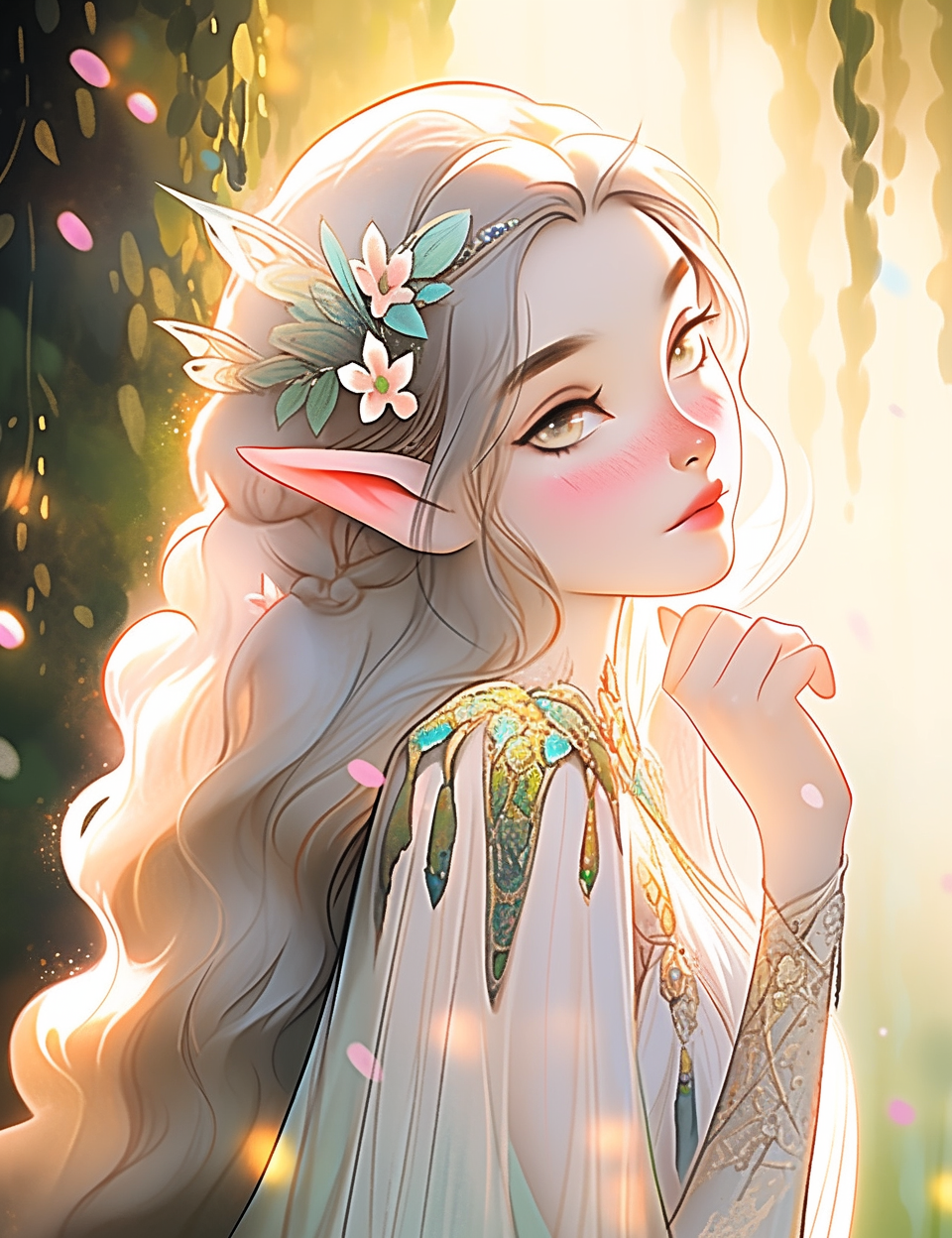 Enchanted Elves – 300-Page Fantasy Colouring Book