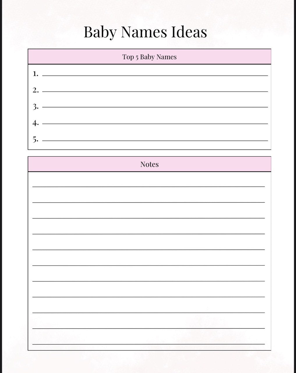 Pregnancy Planner - Complete 59 Page Pregnancy Journal & Organiser