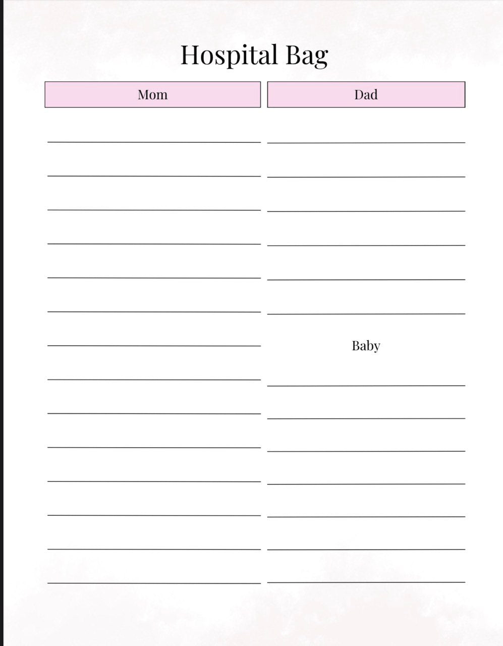 Pregnancy Planner - Complete 59 Page Pregnancy Journal & Organiser