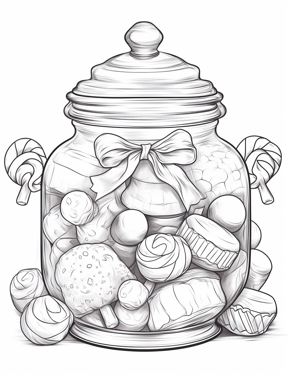 Christmas Candy Wonderland colouring book  200 pages