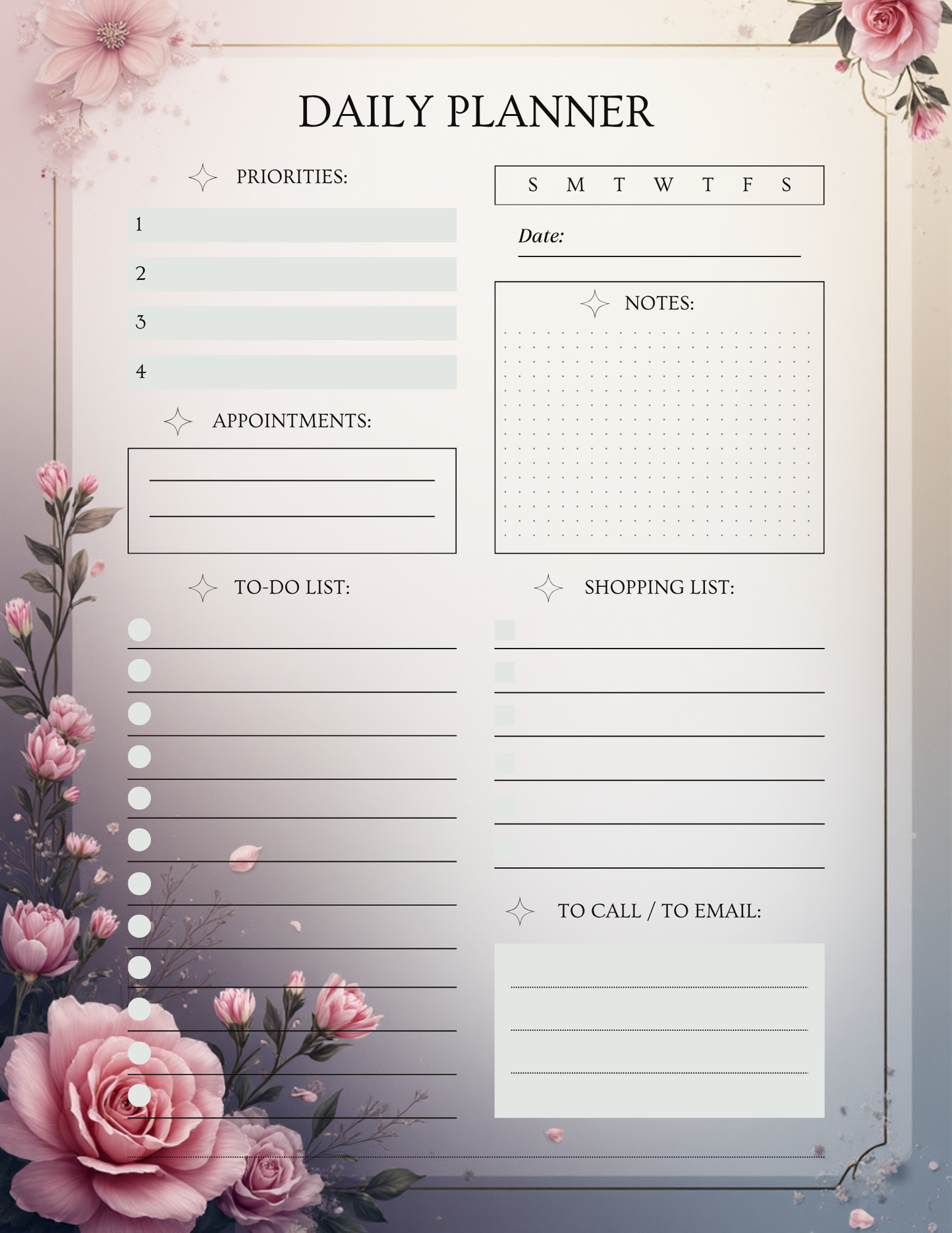 Mental Health & Self-Care Planner - 91 Pages